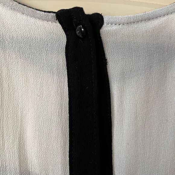 ANTHROPOLOGIE ELLA MOSS Short Blouse White Black Women’s XS - Picture 3 of 6
